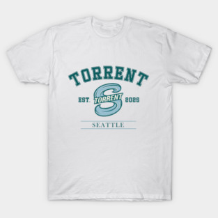 Seattle Torrent PWHL Vintage Varsity Hockey Logo T-Shirt