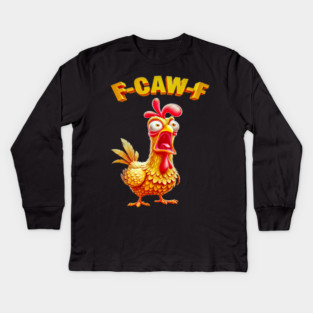 F-Caw-F Kids Long Sleeve T-Shirt