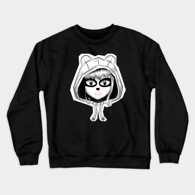 PANDA GIRL Crewneck Sweatshirt by droidmonkey