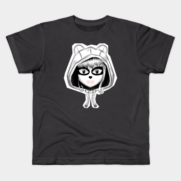 PANDA GIRL Kids T-Shirt by droidmonkey