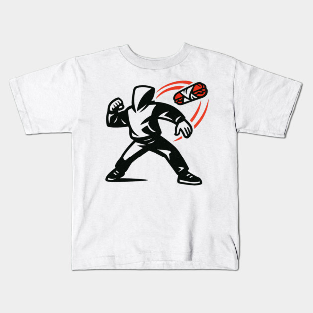 Sandwich – Guy – Throwing – Resist – Sandwich – Free – DC – Revolution Kids T-Shirt by ArtistTee ⭐⭐⭐⭐⭐