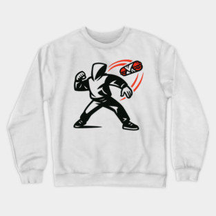 Sandwich – Guy – Throwing – Resist – Sandwich – Free – DC – Revolution Crewneck Sweatshirt