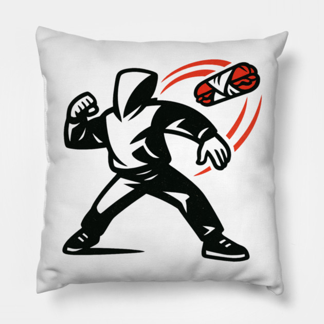 Sandwich – Guy – Throwing – Resist – Sandwich – Free – DC – Revolution Pillow by ArtistTee ⭐⭐⭐⭐⭐
