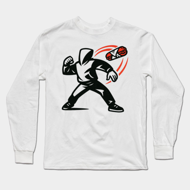 Sandwich – Guy – Throwing – Resist – Sandwich – Free – DC – Revolution Long Sleeve T-Shirt by ArtistTee ⭐⭐⭐⭐⭐