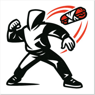 Sandwich – Guy – Throwing – Resist – Sandwich – Free – DC – Revolution Posters and Art