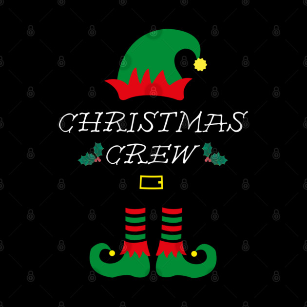 Christmas Crew Elf Hat and Shoes by Creatifly Graphic Tees
