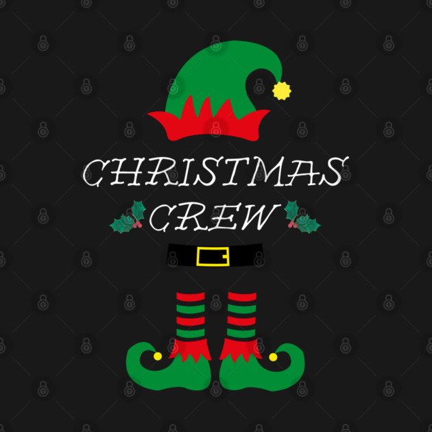 Christmas Crew Elf Hat and Shoes by Creatifly Graphic Tees