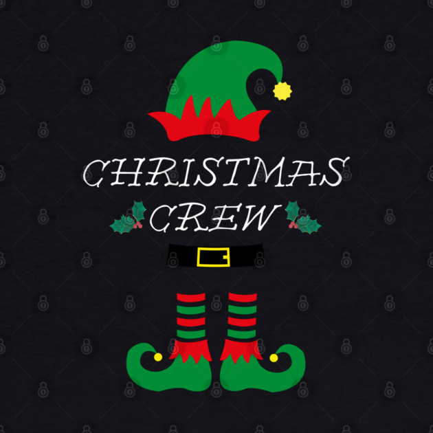Christmas Crew Elf Hat and Shoes by Creatifly Graphic Tees