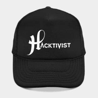 Hacktivist Band White Logo Hat