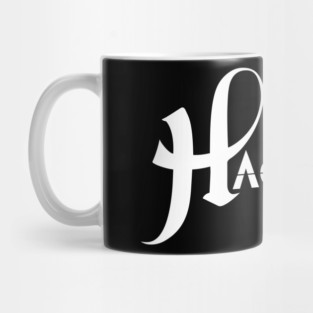 Hacktivist Band White Logo Mug