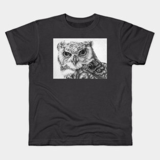 Great Horn Owl Kids T-Shirt