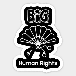 Big Fan of Human Rights T-Shirt Sticker
