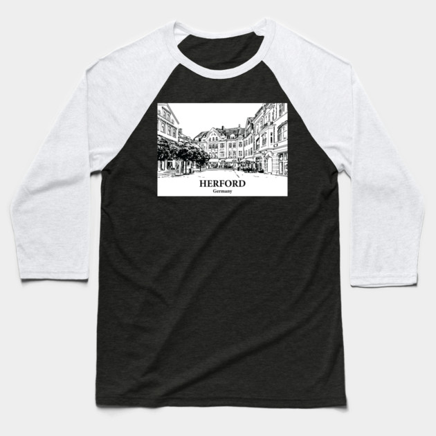 Herford - Germany Baseball T-Shirt by Lakeric