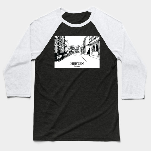 Herten - Germany Baseball T-Shirt by Lakeric