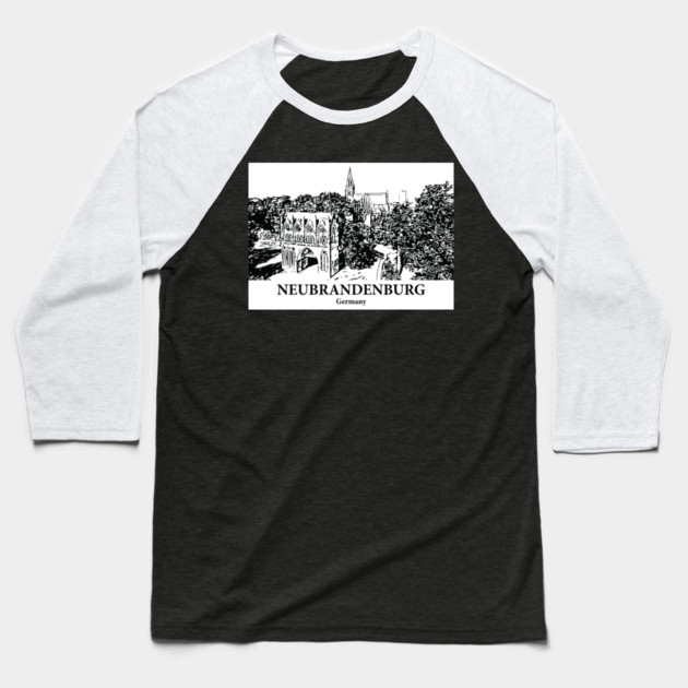Neubrandenburg - Germany Baseball T-Shirt by Lakeric