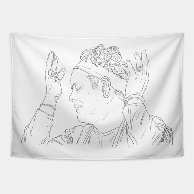 Flawless: Rusty [Outline] Tapestry by 51Deesigns