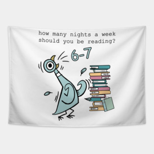 How Many Night A Week Should You be Reading Pigeon Elephant Piggie Children's Books 6 7 Meme Teacher Tapestry