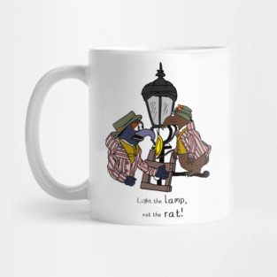 Light the lamp, not the rat! Mug