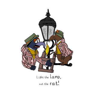 Light the lamp, not the rat! T-Shirt
