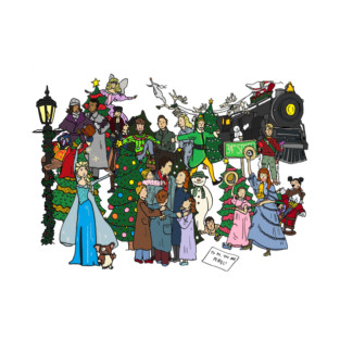 Christmas movie collage T-Shirt