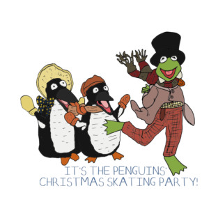 It's the penguins' Christmas skating party! T-Shirt