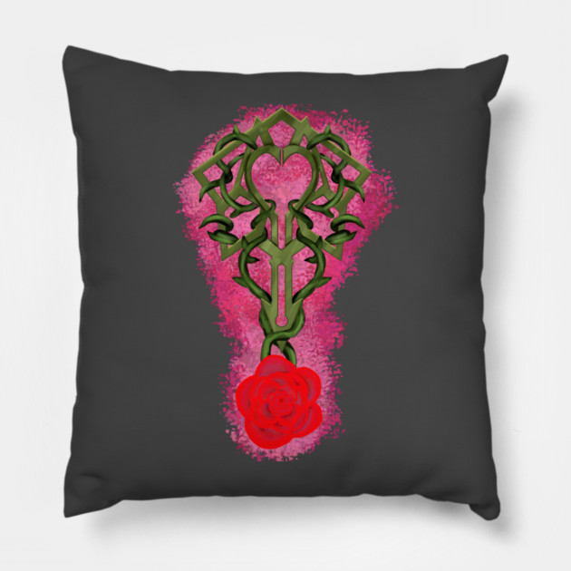 ROSE DESIGN Pillow by droidmonkey