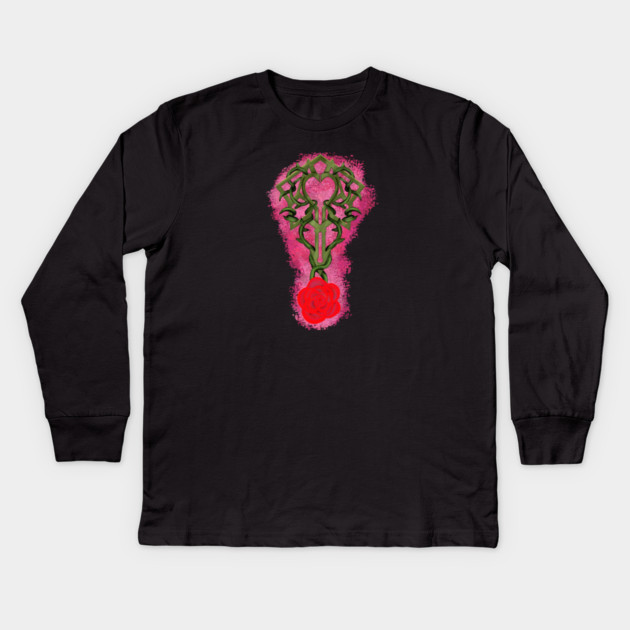 ROSE DESIGN Kids Long Sleeve T-Shirt by droidmonkey