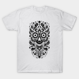 Happy Skull Stencil T-Shirt