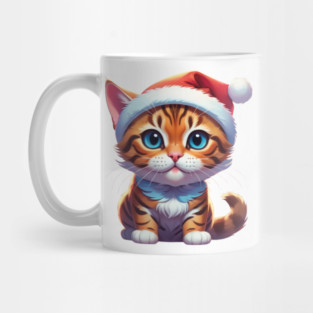 CHRISTMAS BENGAL CAT Mug