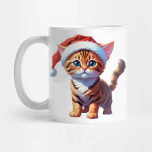 CHRISTMAS BENGAL CAT Mug