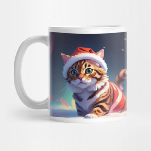 CHRISTMAS BENGAL CAT Mug