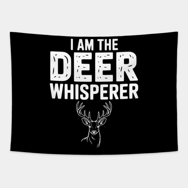 I Am The Deer Whisperer Tapestry by Frank Ring