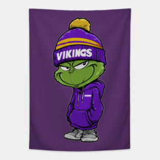 Grinch Minnesota Vikings M9456 Tapestry