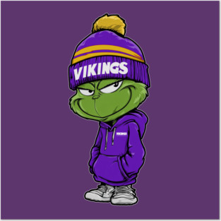 Grinch Minnesota Vikings M9456 Posters and Art