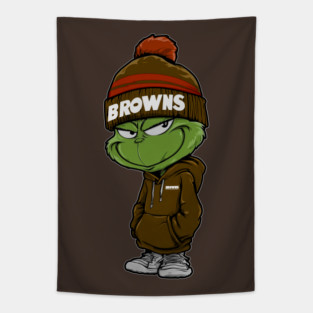 Grinch Cleveland Browns M9459 Tapestry