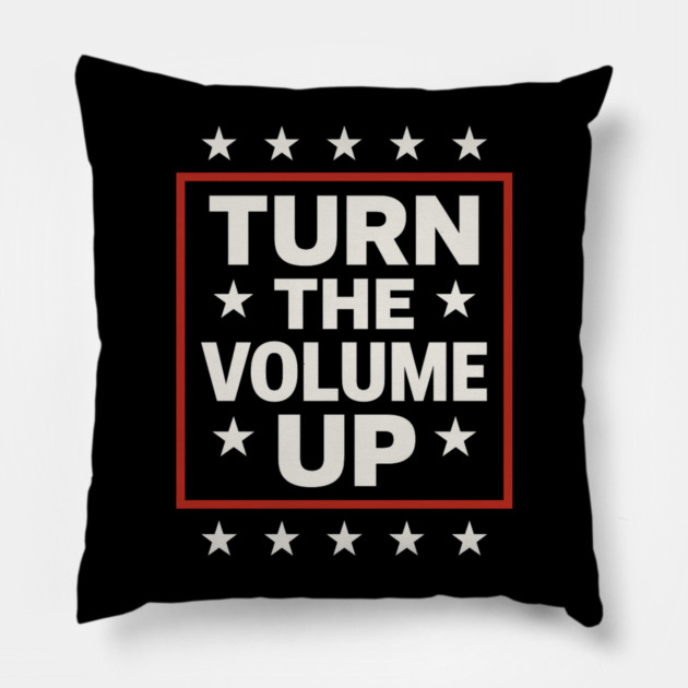 Turn The Volume Up – Framed Stars Poster Pillow by ArtistTee ⭐⭐⭐⭐⭐