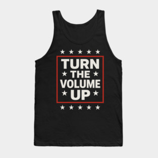 Turn The Volume Up – Framed Stars Poster Tank Top