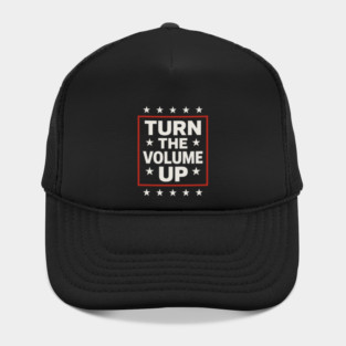 Turn The Volume Up – Framed Stars Poster Hat