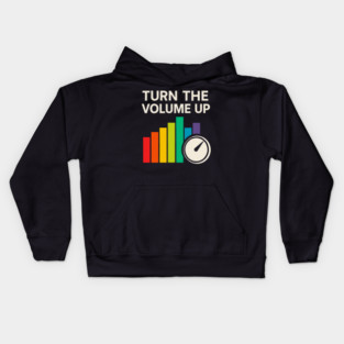 Turn The Volume Up – Color Equalizer & Knob Kids Hoodie