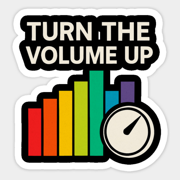 Turn The Volume Up – Color Equalizer & Knob Magnet by ArtistTee ⭐⭐⭐⭐⭐