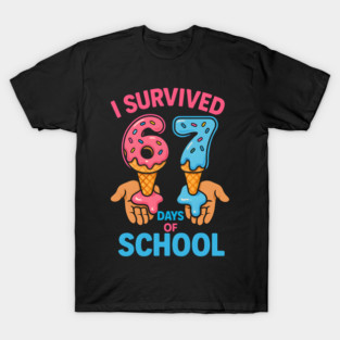 I Survived 67 Days of School – Cones in Hands T-Shirt