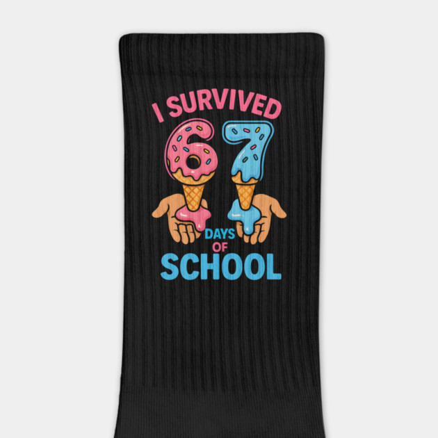 I Survived 67 Days of School – Cones in Hands by ArtistTee ⭐⭐⭐⭐⭐