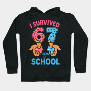 I Survived 67 Days of School – Cones in Hands Hoodie