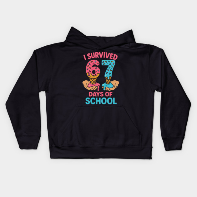 I Survived 67 Days of School – Sprinkles Cones Kids Hoodie by ArtistTee ⭐⭐⭐⭐⭐