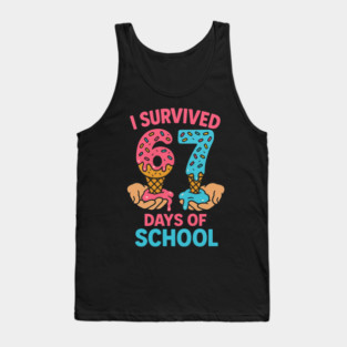 I Survived 67 Days of School – Sprinkles Cones Tank Top