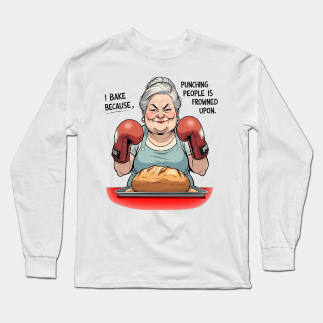 Bake Punch Long Sleeve T-Shirt by faithfamilyhomedesigns