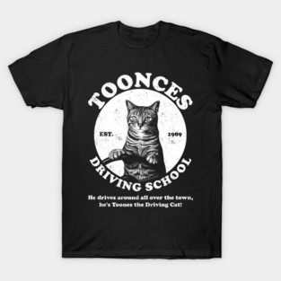 Vintage Toonces Driving School T-Shirt