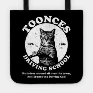Vintage Toonces Driving School Tote