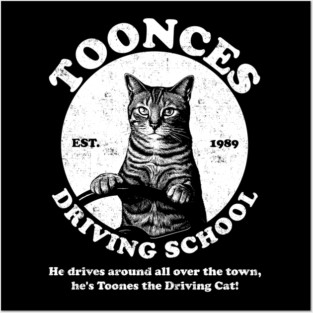Vintage Toonces Driving School Posters and Art