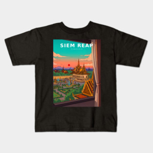 The Royal View Through the Khmer Window Kids T-Shirt